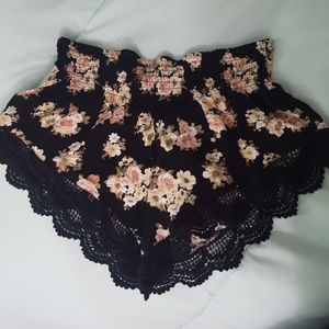 Floral Lace Shorts
